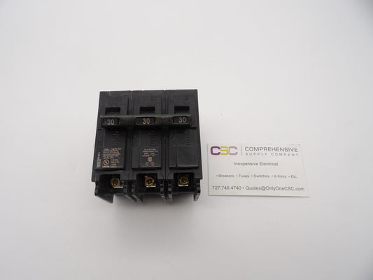B330H - Siemens 30A Amp 3P Pole 22kA@240V Bolt On Circuit Breaker
