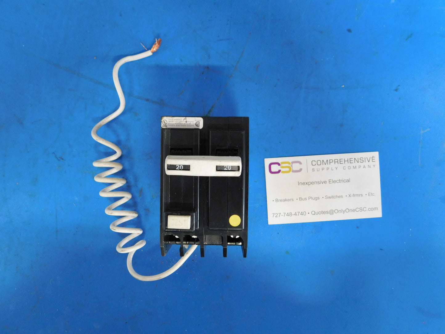 GFTCB220 - Eaton 20A Amp 2P Pole 10kA@120/240V Plug On Ground Fault GFCI Circuit Breaker