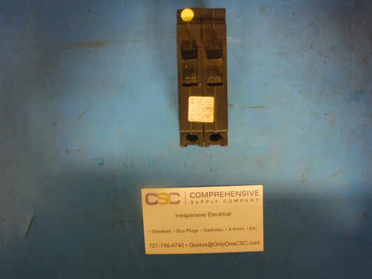 QT1-1515 - Siemens 15/15A Amp 2X1P Pole 10kA@120/240V Tandem/Duplex Plug On Qt Circuit Breaker W/Clip