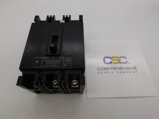 EHB3030 - Westinghouse 30A Amp 3P Pole 14kA@480V Bolt On Circuit Breaker