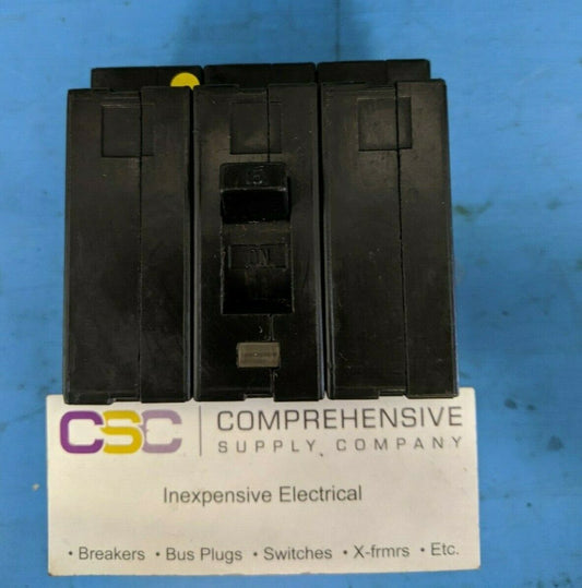 EH34015 - Square D 15A Amp 3P Pole 14kA@480Y/277V Plug On Circuit Breaker