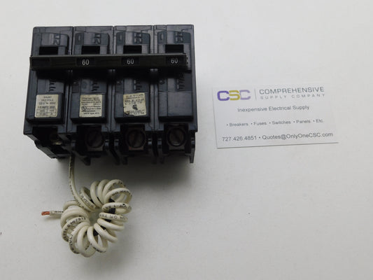 B36000S01 - Siemens 60A Amp 3P Pole 10kA@240V Bolt On Circuit Breaker W/120V Shunt Trip