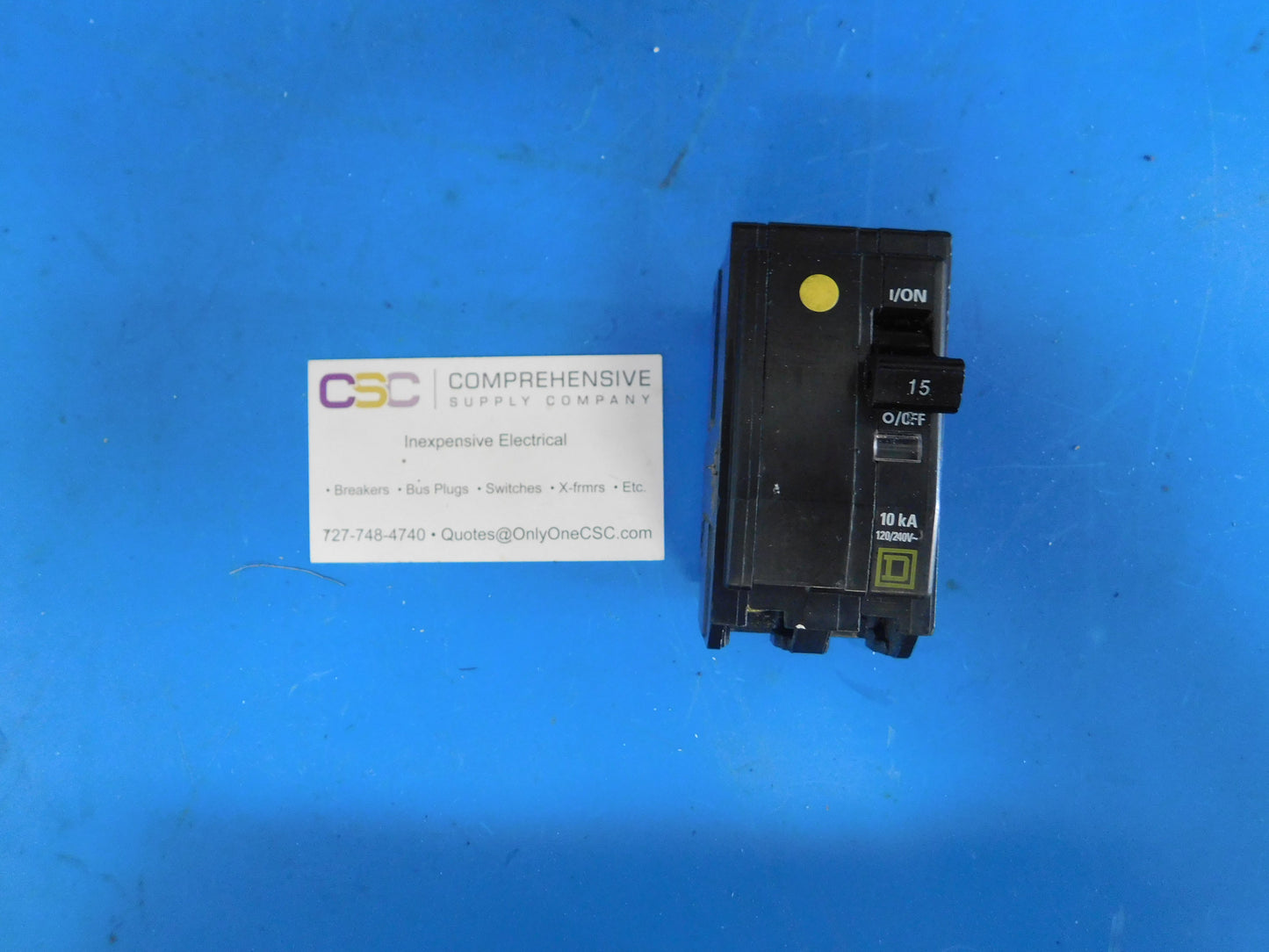 QO215 - Square D 15A Amp 2P Pole 10kA@120/240V Plug On Circuit Breaker