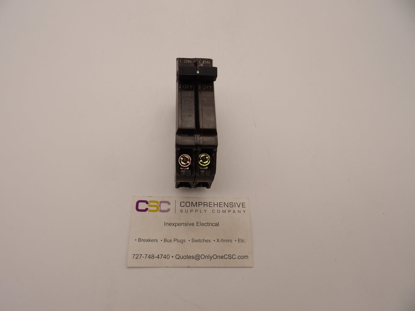 THQP250 - GE 50A Amp 2P Pole 10kA@120/240V Plug On Thin Circuit Breaker