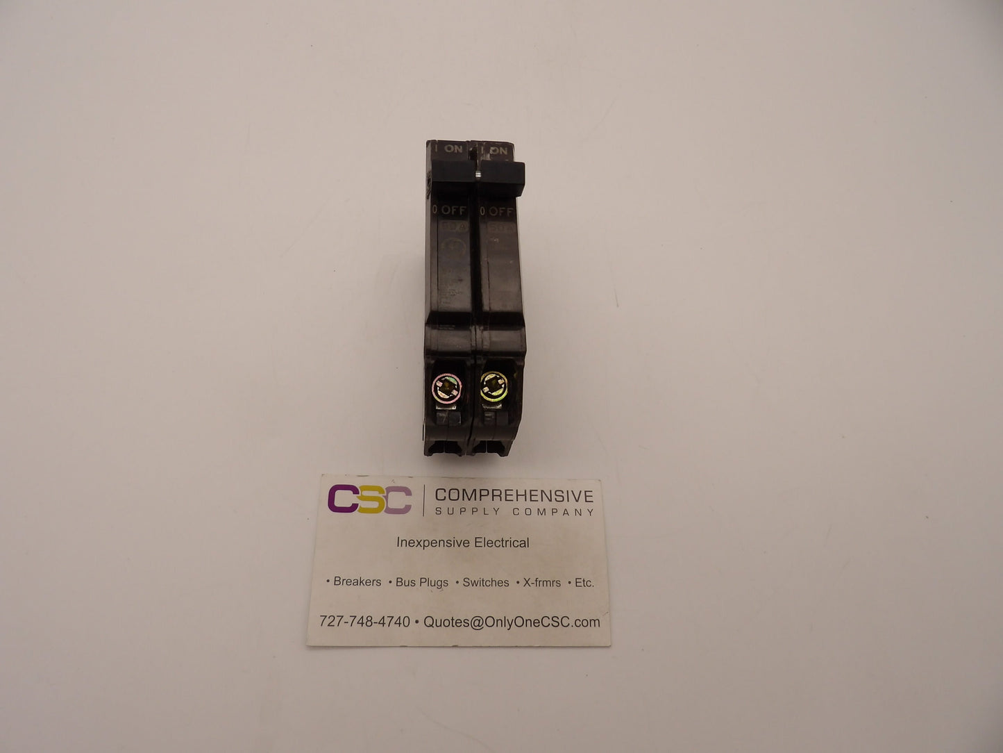 THQP250 - GE 50A Amp 2P Pole 10kA@120/240V Plug On Thin Circuit Breaker