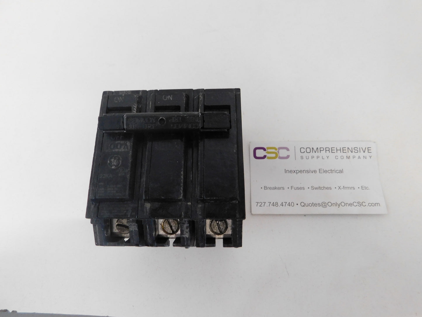 THHQL32100 - GE 100A Amp 3P Pole 22kA@240V Plug On Circuit Breaker