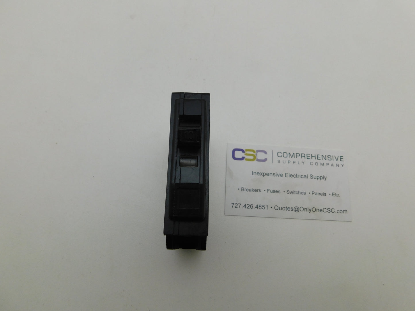 QO110 - Square D 10A Amp 1P Pole 10kA@120/240V Plug On Black Circuit Breaker
