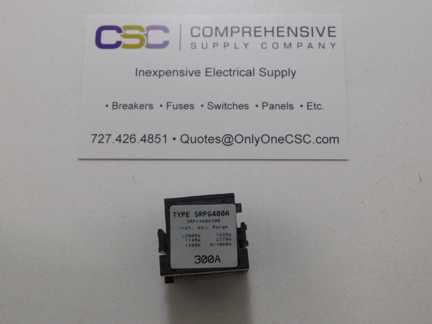 SRPG400A300 - GE 300A Trip Unit For Sgd/Sgh/Sgl/Sgp 400A