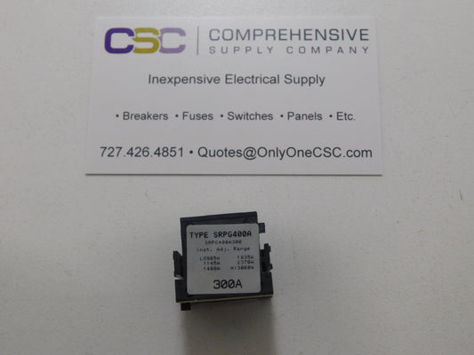 SRPG400A300 - GE 300A Trip Unit For Sgd/Sgh/Sgl/Sgp 400A