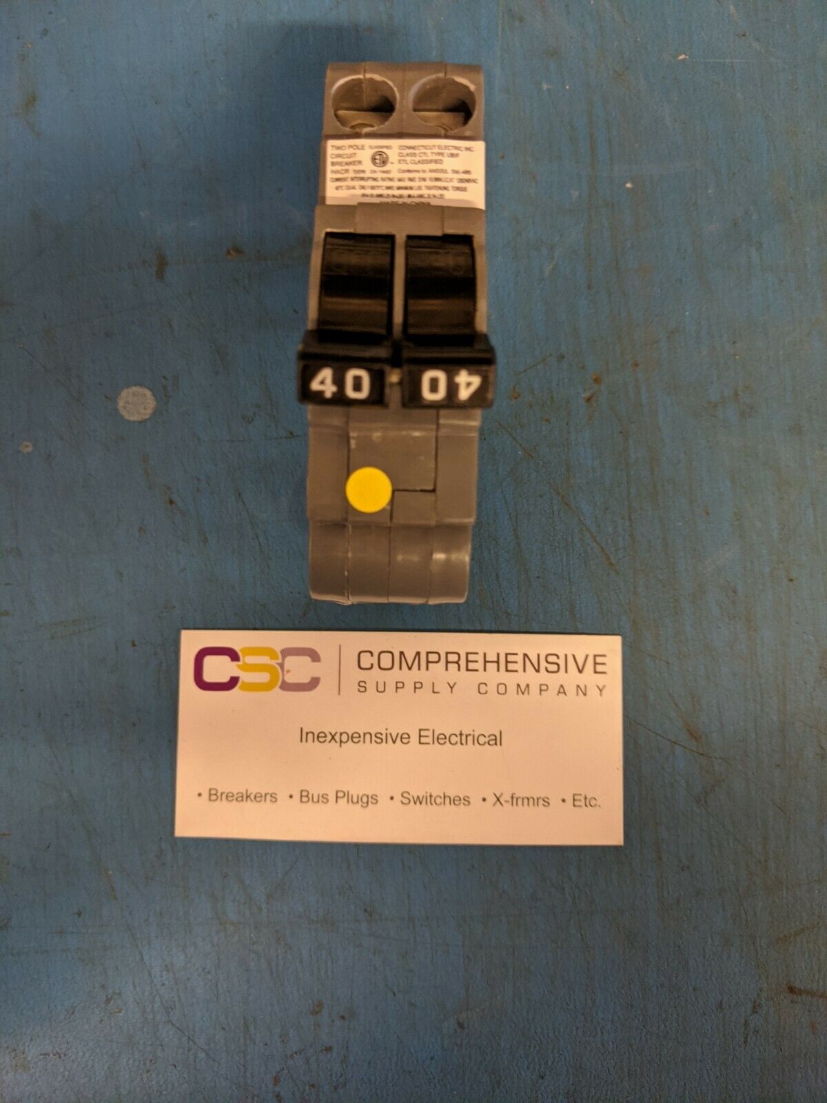 UBIF-0240N - Connecticut Electric 40A Amp 2P Pole 10kA@120/240V Plug On Thin Fpe Replacement Circuit Breaker