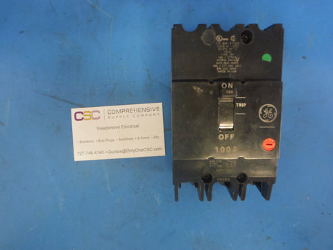 TEY3100 - GE 100A Amp 3P Pole 14kA@680/277V Bolt On Circuit Breaker