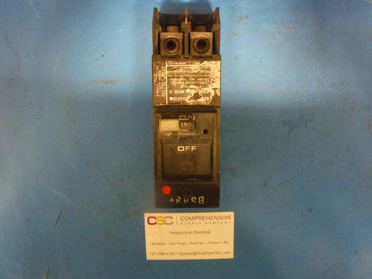 TQDL21150 - GE 150A Amp 2P Pole 10kA@120/240V Plug On Tqdl Circuit Breaker