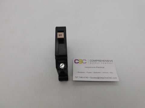 CH130 - Cutler Hammer 30A Amp 1P Pole 10kA@120/240V Plug On Circuit Breaker