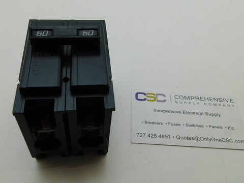 C260 - Challenger 60A Amp 2P Pole 10kA@120/240V Plug On Circuit Breaker