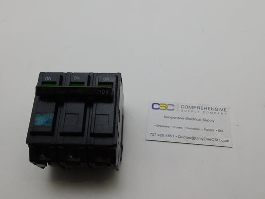THHQB32100 - GE 100A Amp 3P Pole 22kA@240V Bolt On Circuit Breaker - Older Series