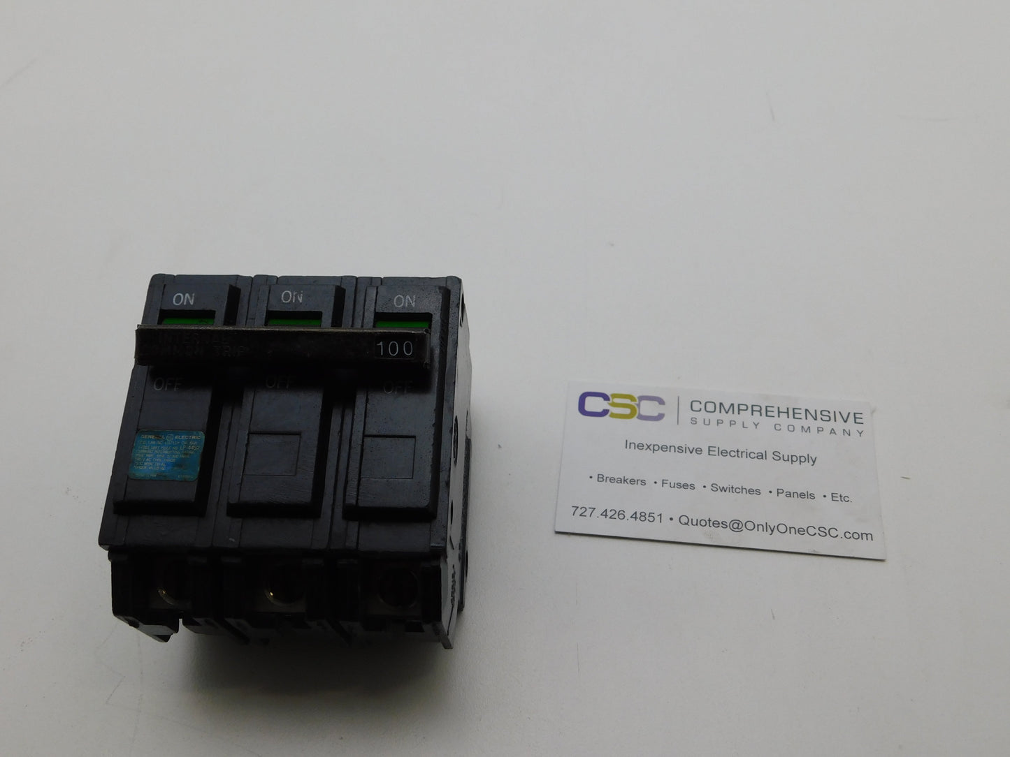 THHQB32100 - GE 100A Amp 3P Pole 22kA@240V Bolt On Circuit Breaker - Older Series
