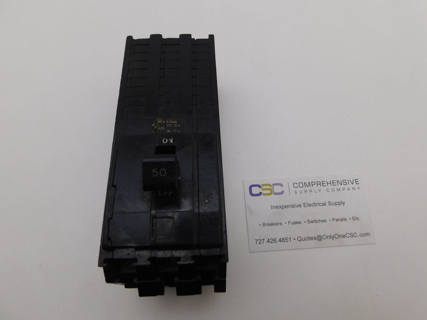 A1B350 - Square D 50A Amp 3P Pole 10kA@240V Bolt On Circuit Breaker