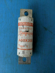 A60X200 - Gould Shawmut 200 Amp 600 Volts Amp Trap Type 4 Form 101 Fuse