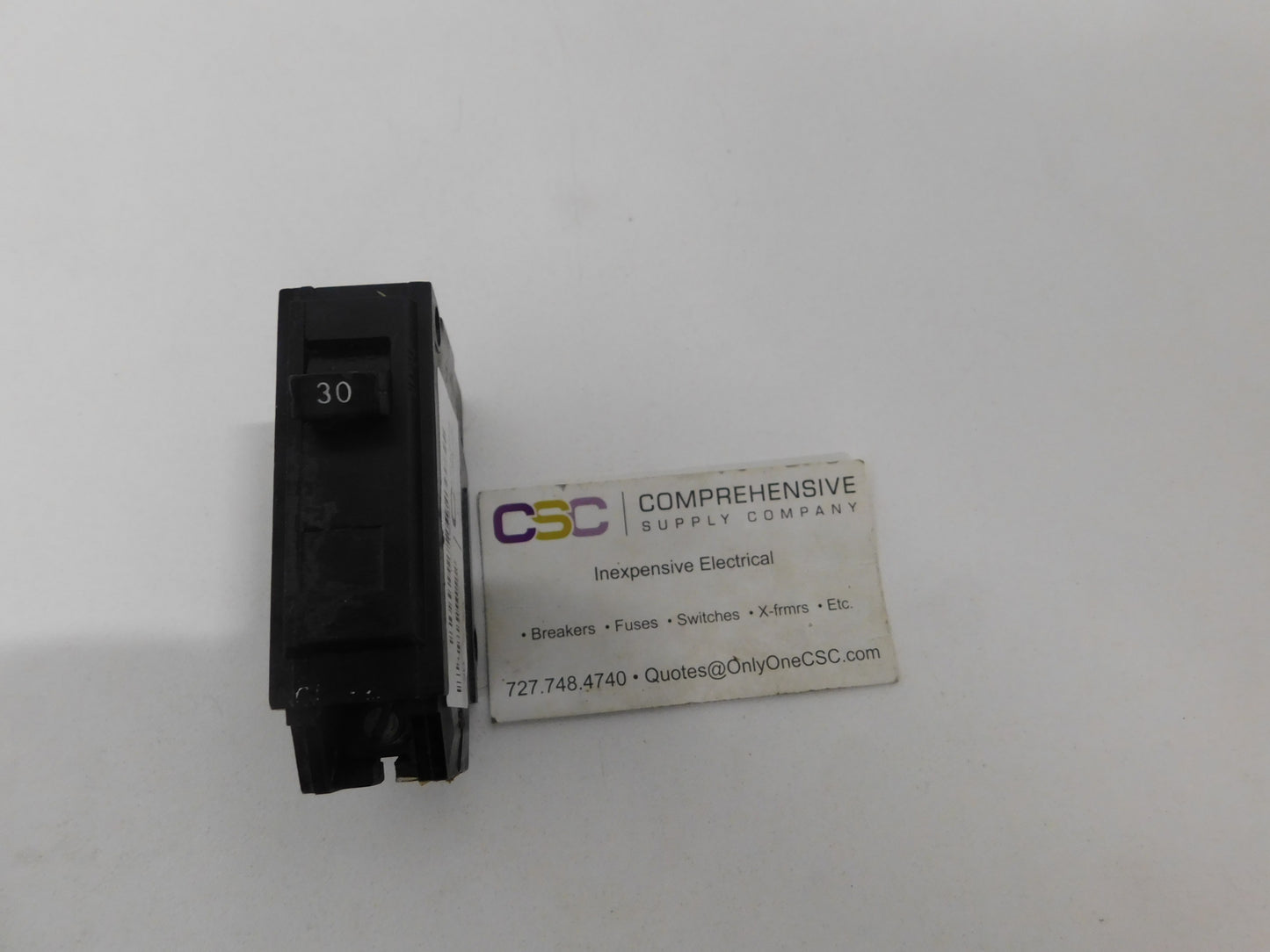 TQL1130 - GE 30A Amp 1P Pole 10kA@120/240V Plug On Circuit Breaker