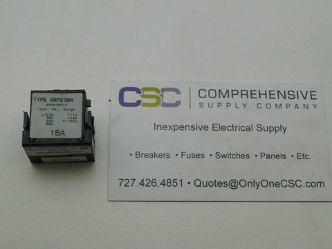 SRPE30A15 - GE 15A Amp Rating Plug/Trip Used For Seda/Seha/Sela/Sepa Circuit Breakers