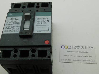 TED134040WL - GE 40A Amp 3P Pole 18kA@480V Bolt On Circuit Breaker