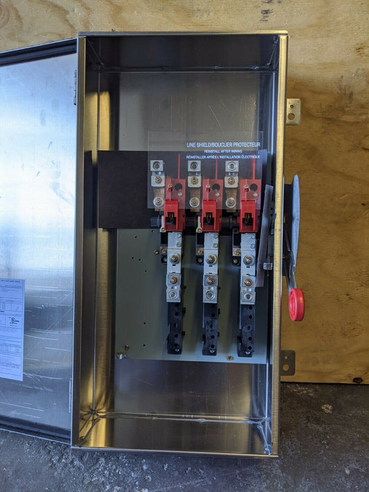 DH364UWK - Cutler Hammer 200A Amp 3P 600V Nema 4X Stainless Ss Safety Switch