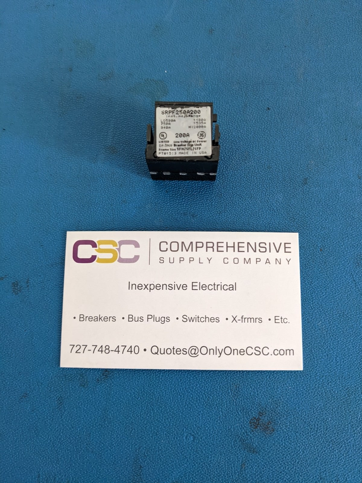 SRPF250A200 - GE 200A Amp Rating Plug For Sfda/Sfha/Sfla/Sfpa Circuit Breaker