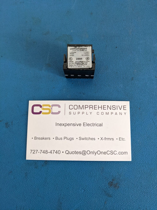 SRPF250A200 - GE 200A Amp Rating Plug For Sfda/Sfha/Sfla/Sfpa Circuit Breaker