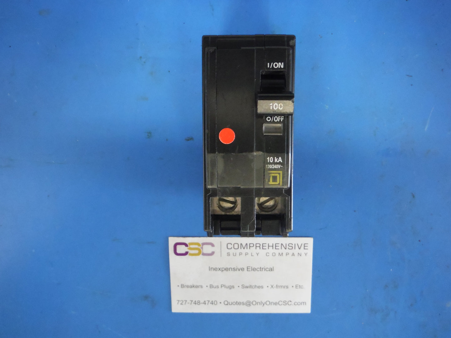 QO2100 - Square D 100A Amp 2P Pole 10kA@120/240V Plug On Circuit Breaker