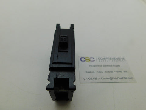 QC1020 - Westinghouse 20A Amp 1P Pole 10kA@120/240V Feed Through Quicklag Circuit Breaker