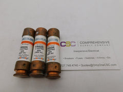 TR60R - Mersen 60A Amp 250V Class Rk5 Tri-Onic Time Delay Cartridge Fuse - 3Pk