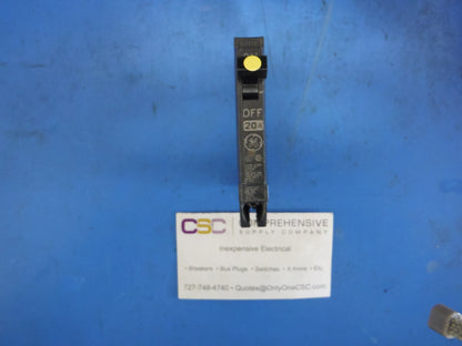 THQP120 - GE 20A Amp 1P Pole 10kA@120/240V Plug On Thin Circuit Breaker