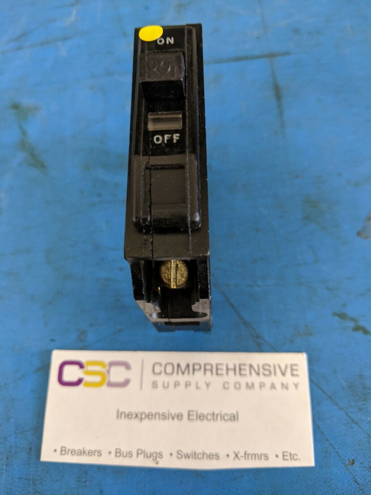 QO120 - Square D 20A Amp 1P Pole 10kA@120/240V Plug On Black Circuit Breaker
