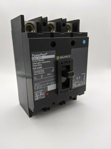 QGL32225 - Square D 225A Amp 3P Pole 65kA@240V Feed Through Powerpact Circuit Breaker