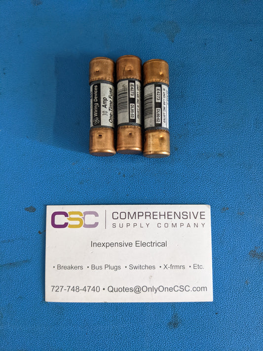 F3025HNRGECA - GE 30A Amp 250V Class H Cartridge Fuse