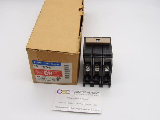 CH3090 - Cutler Hammer 90A Amp 3P Pole 10kA@240V Plug On Circuit Breaker