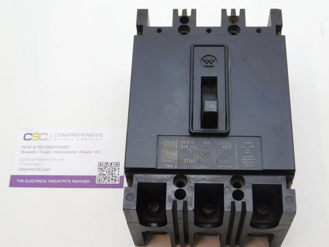 FB3030 - Westinghouse 30A Amp 3P Pole 600V 14kA@480V Bolt On Circuit Breaker
