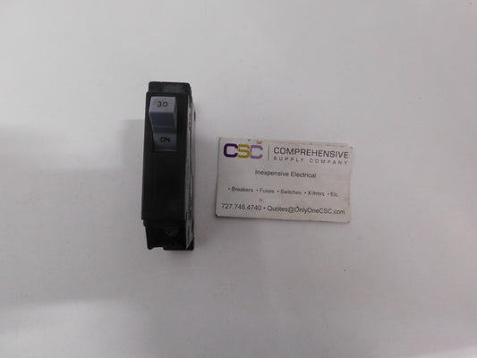 CHB130 - Cutler Hammer 30A Amp 1P Pole 10kA@120/240V Bolt On Circuit Breaker