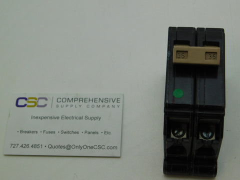 CH235 - Cutler Hammer 35A Amp 2P Pole 10kA@120/240V Plug On Circuit Breaker