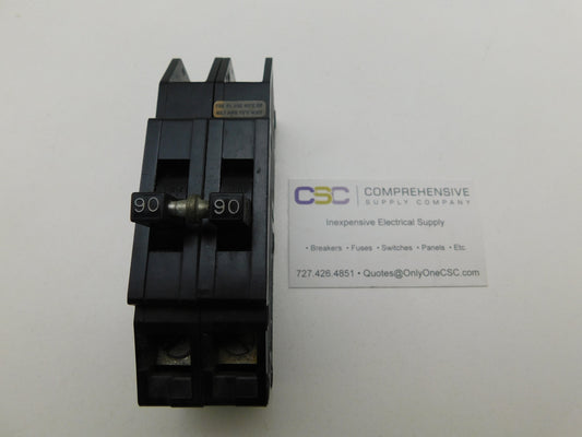 QC290 - Zinsco 90A Amp 2P Pole 10kA@120/240V Plug On Circuit Breaker