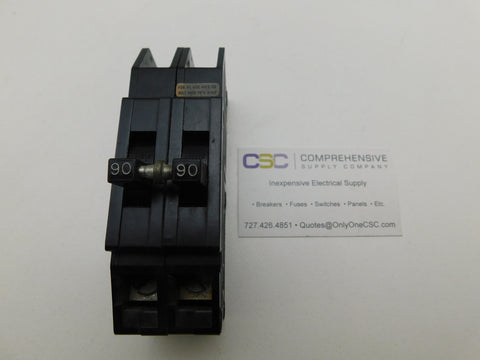 QC290 - Zinsco 90A Amp 2P Pole 10kA@120/240V Plug On Circuit Breaker