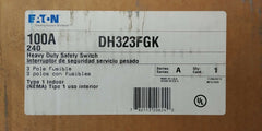 DH323FGK - Cutler Hammer 100A Amp 3P Pole 240V Fusible Safety Switch