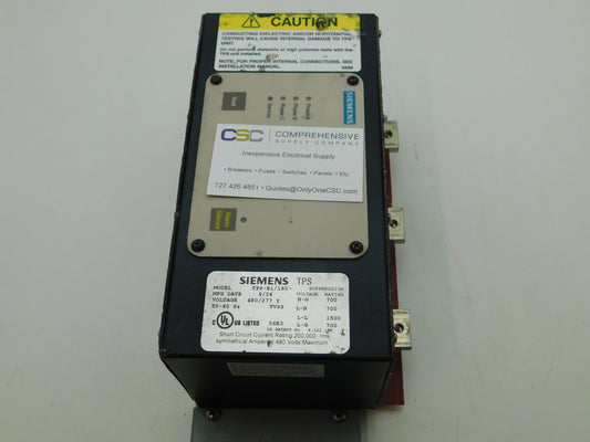 TPS-E1-160 - Siemens 480/277V Tvss Transient Voltage Surge Suppression Device