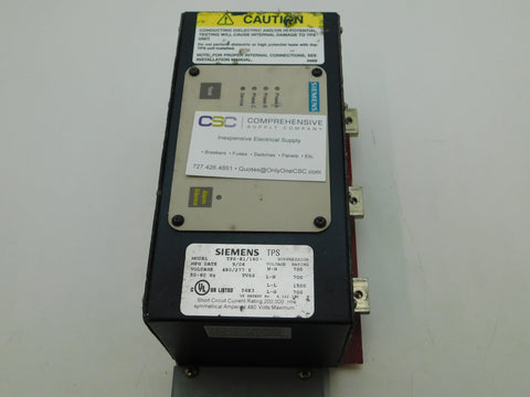 TPS-E1-160 - Siemens 480/277V Tvss Transient Voltage Surge Suppression Device