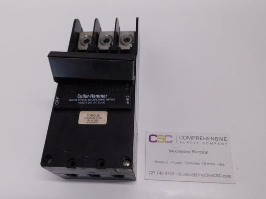BJ3125 - Cutler Hammer 125A Amp 3P Pole 10kA@240V Plug On Main Circuit Breaker