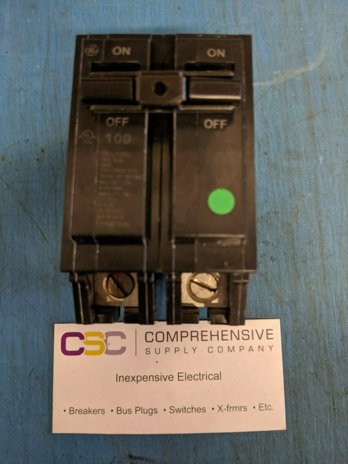 THQL21100 - GE 100A Amp 2P Pole 10kA@120/240V Plug On Circuit Breaker