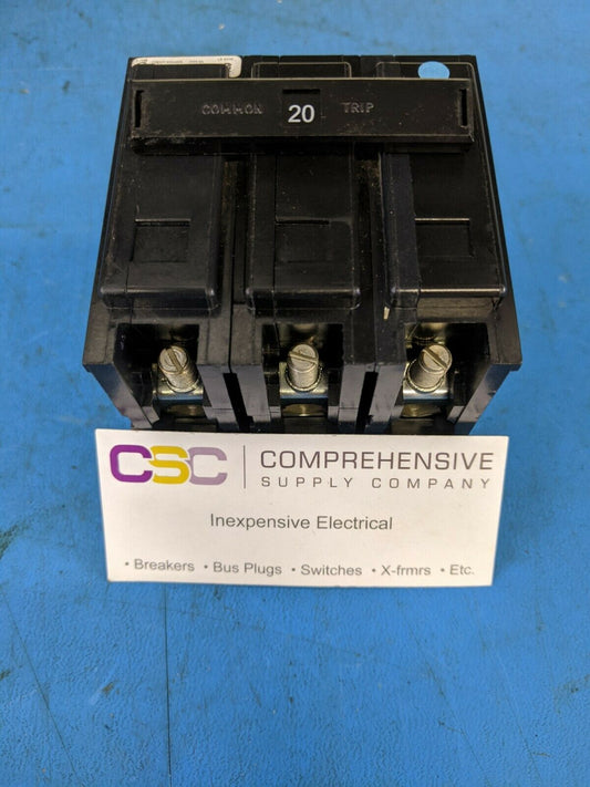 BAB3020H - Cutler Hammer 20A Amp 3P Pole 10kA@240V Bolt On Circuit Breaker