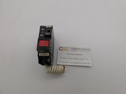 THQL1115GF - GE 15A Amp 1P Pole 10kA@120V Plug On Ground Fault GFCI Circuit Breaker