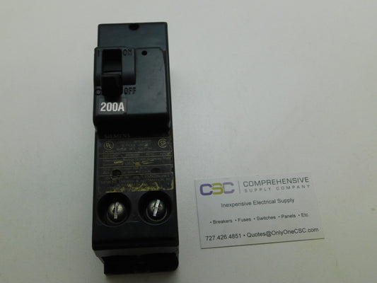 QN2200 - Siemens 200A Amp 2P Pole10kA@120/240V Plug On Circuit Breaker