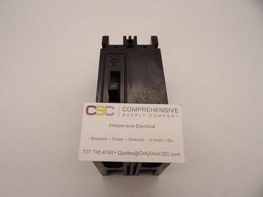 EHB2020 - Westinghouse 20A Amp 2P Pole 14kA@480V Bolt On Circuit Breaker
